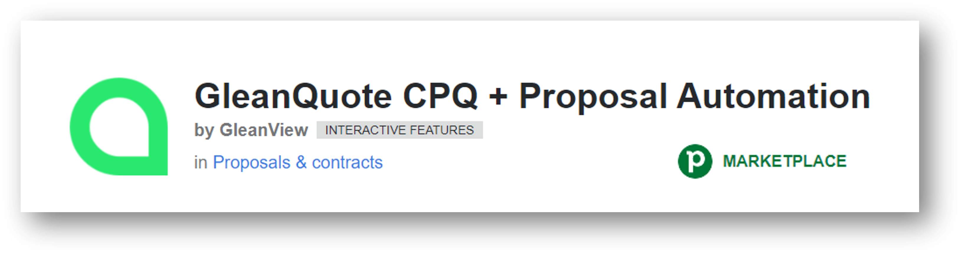 GleanQuote on Pipedrive Marketplace