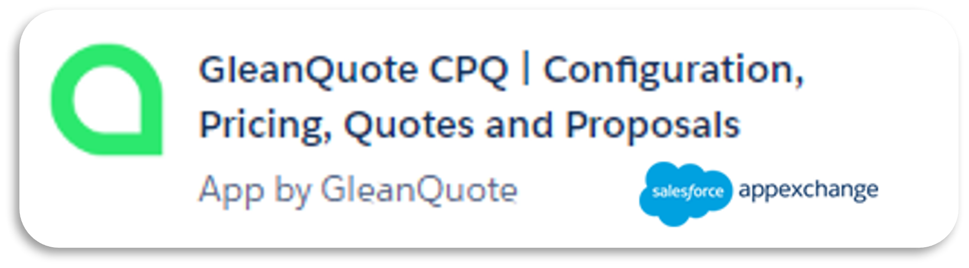 GleanQuote on Salesforce AppExchange